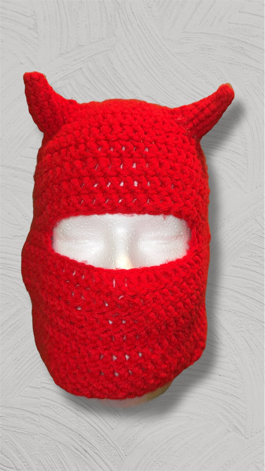 Beanie/Mask with Horn